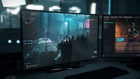 Fun Gameplay Of Multiplayer Mode Of Modern Military Shooter Computer Game alt