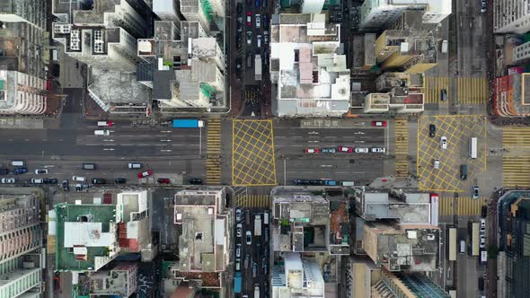 Aerial view of Hong Kong city