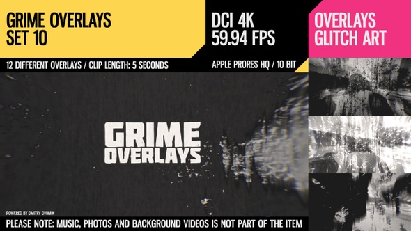 Grime Overlays (4K Set 10)