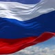 Flag Of Russia in Ultra Slow Motion With Sky Background Loop - VideoHive Item for Sale