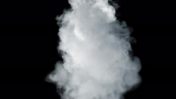 Cylindrical Shape Smoke Explosion 4K