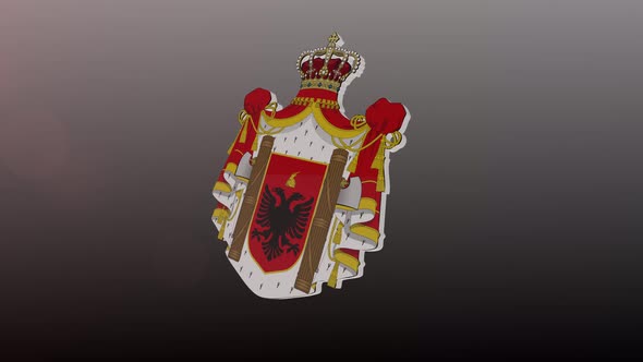 Coat Of Arms Of  Albania  4K