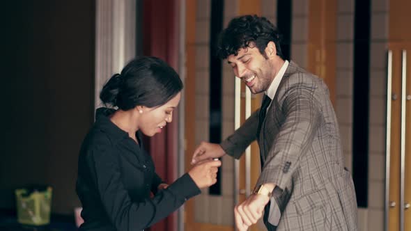 Men and Women Dance Happily at the Club