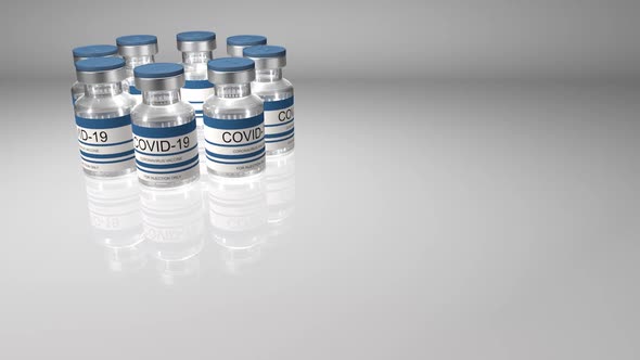 Bottles Coronavirus Vaccine COVID19