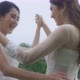 Happy Asian Lesbian Married Couple Dancing In The Park. - VideoHive Item for Sale