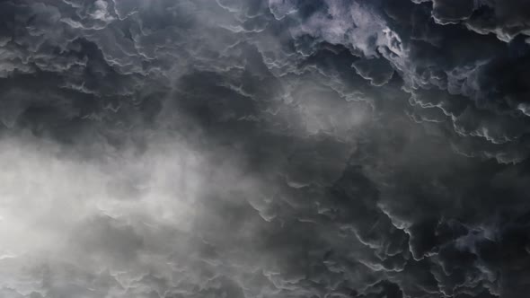 dark the surface of thick cumulus clouds