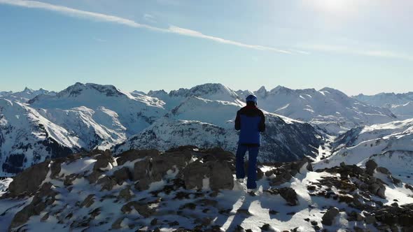 looking into the the alps in Lech, Vorarlberg, Austria