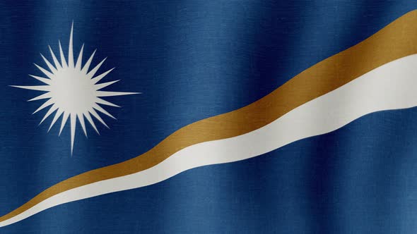 The National Flag of Marshall Islands alt