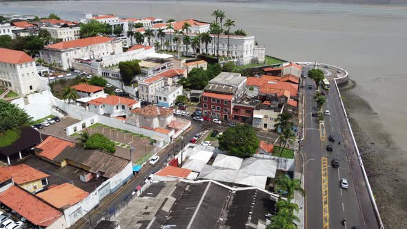 Downtown Sao Luis Maranhao at Northeast Brazil. Tourism landmark of city.