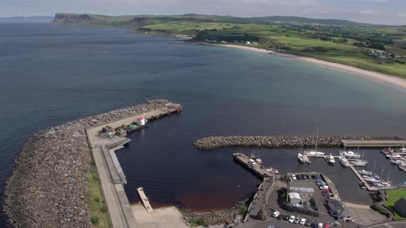 Ballycastle town on the Causeway Coastal Route in County Antrim, Northern Ireland