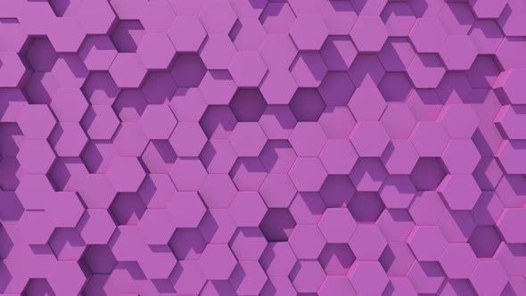 purple futuristic prismatic hexagons, honeycomb,