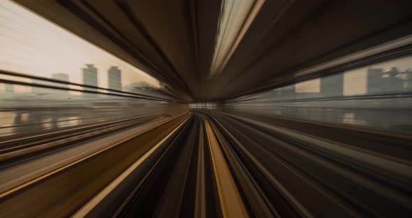 Train Ride Through Tokyo Time Lapse