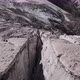 Flight Above Big Crack of Mizhirgi Glacier in Caucasus Mountains - VideoHive Item for Sale