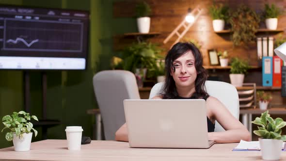 Portrait of Beautiful Young Businesswoman