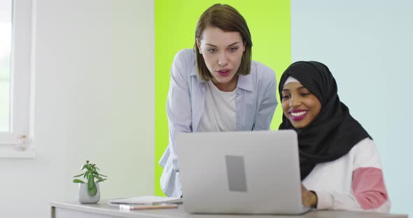 Diversity Ethnic Women Meeting In Office