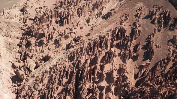 Arid desert and strange stones