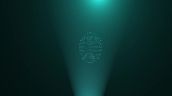 Digital Dots Sphere Hud Hologram
