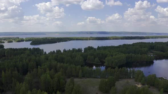 Islands on the Volga, Aerial View