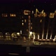 Drone View at Night of Illuminated Houses on a Street in Edinburgh - VideoHive Item for Sale