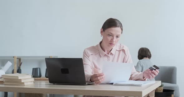 Female with Young Son Was Not Paid for Work