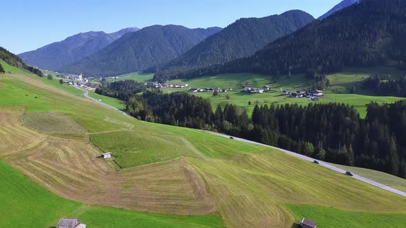 Amazing Scenery of Human Settlements in Austrian Alps