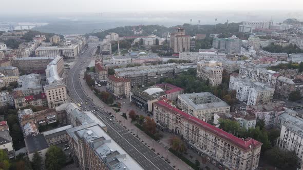 Kyiv - the Capital of Ukraine. Aerial View. Kiev