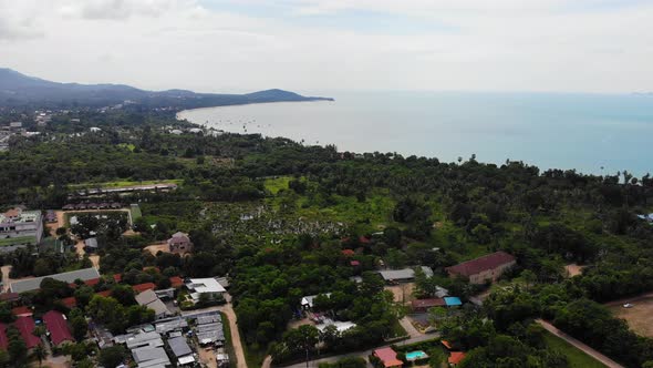 Beautiful high view of nature with sea ocean