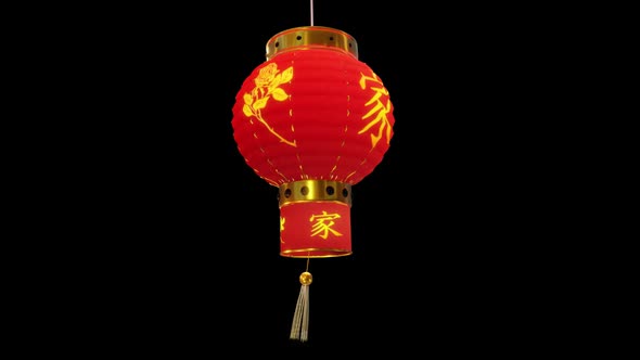 Chinese New Year Lantern Single 3D