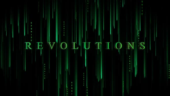 Digital Cyber Background Revolutions