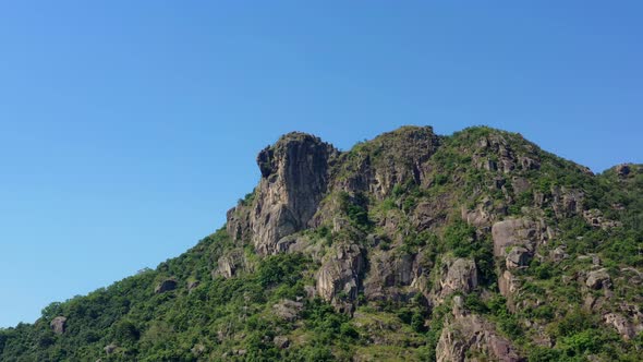 Lion Rock mountain in Hong Kong 