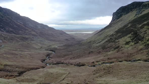 Granny's Pass Is Close To Glengesh Pass in Country Donegal, Ireland