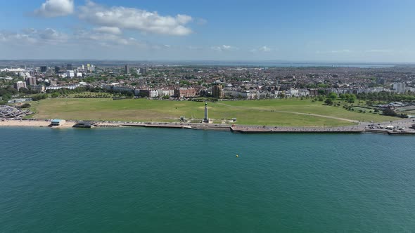 Southsea Common on the Shores of the Solent on the South Coast of England