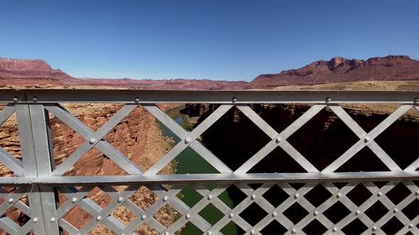 The view of the Colorado River from Navajo Bridge