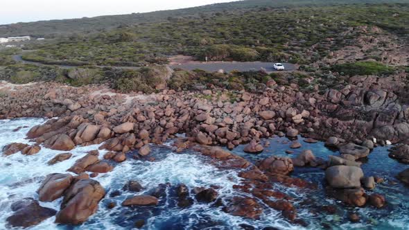 Aerial View of Coastal Shore