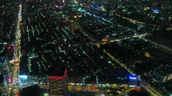 beautiful taipei 101 around building and architecture in the city in Taiwan