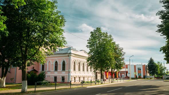 Vetka, Belarus. Vetka Museum Of Old Belief And Belarusian Traditions. Time Lapse, Timelapse, Time