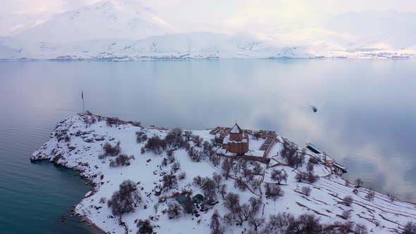 Aerial view of Armenian Holy Cross Cathedral