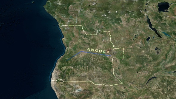 Angola World Map