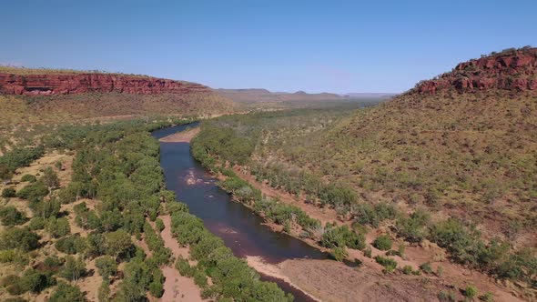 Victoria River, Gregory National Park, Northern Territory, Australia 4K Aerial Drone