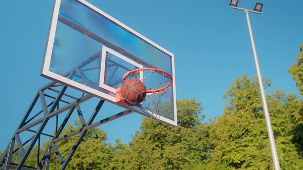 Basketball Hoop In The Sky