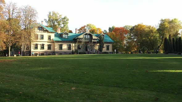 Autumn Landscape in Loshitsky Park in Minsk