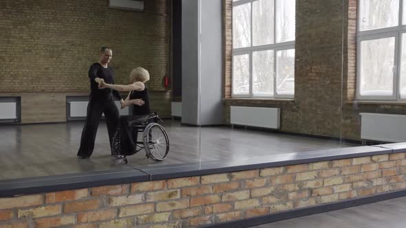 Ball Dancing Partners Training in Dance Hall