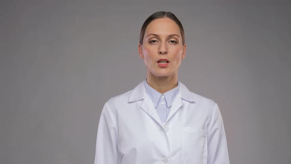 Female Doctor Having Video Call