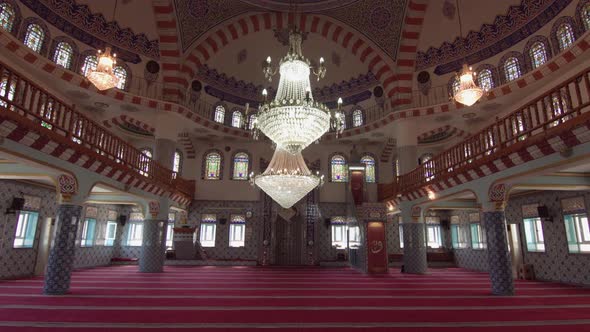 Historical mosque interior.