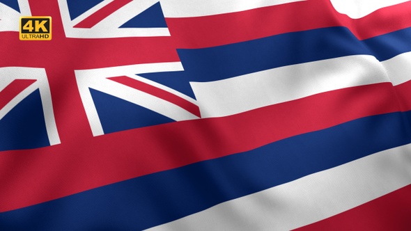 Hawaii State Flag - 4K