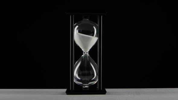 Isolated Hourglass, Hourglass with White Sand