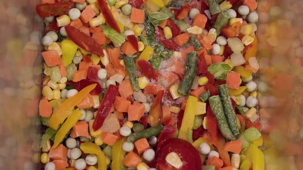 Mexican Mixture of Vegetables in a Shop Window