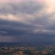 Aerial time lapse of approaching storm, over hills - VideoHive Item for Sale
