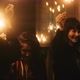 Friends having fun during new years eve playing with sparkler - VideoHive Item for Sale