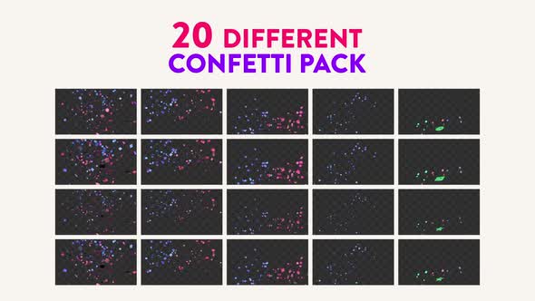 20 Confetti Pack